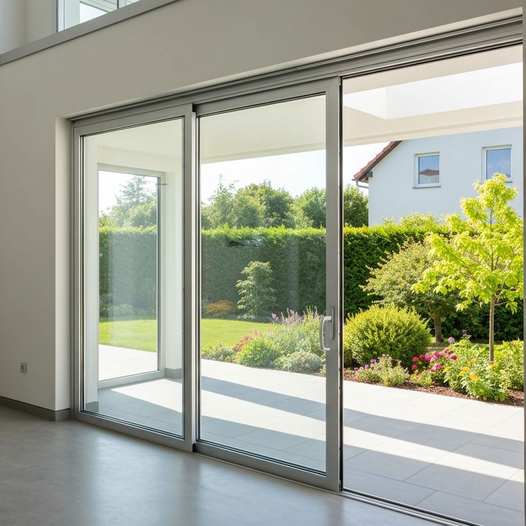 Aluminum sliding door